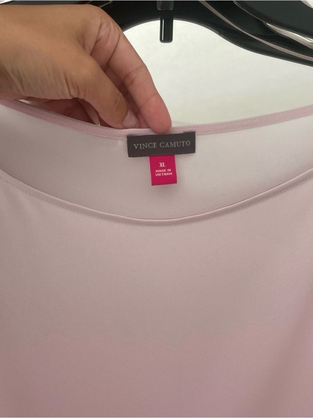 Vince Camuto Pink Ombré Bubble Sleeve Blouse - Picture 5 of 5